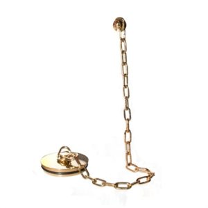 Replacement Gold Basin Plug, Chain & Stay