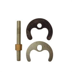 Single bolt fixing set for monobloc taps