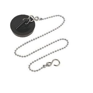 Black Bath/Sink  Plug & Ball Chain (Special Value)