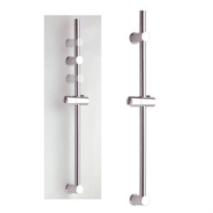 Adjustable shower riser rail