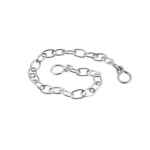 18" Brazed Link Oval Chain & Hooks - For Bath Plugs