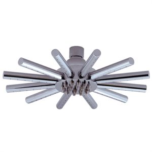 Luxury Sunburst Fixed Shower Head - Solid Brass