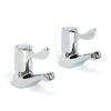 wrist action basin pillar taps