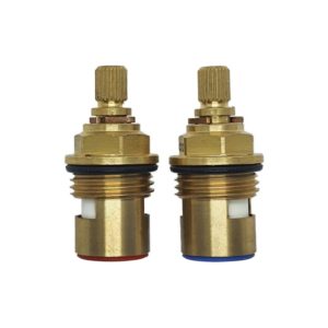 49mm Tall Quarter Turn 1/2" BSP Valves  (Pair) - 24 Teeth
