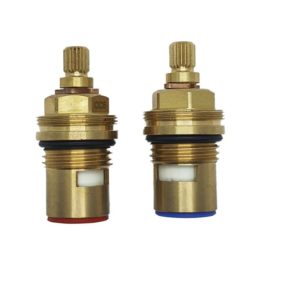 50.5mm Tall Quarter Turn 1/2" BSP Valves  (Pair) - 20 Teeth