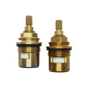 57mm Tall Quarter Turn 3/4" BSP Valves  (Pair) - 20 Teeth