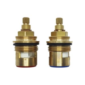53mm Tall Quarter Turn 3/4" BSP Valves  (Pair) - 20 Teeth