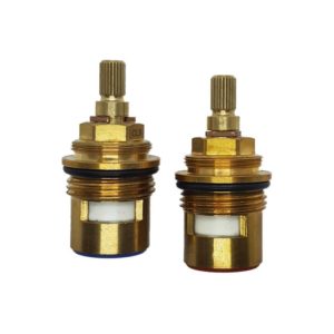 57mm Tall Quarter Turn 3/4" BSP Valves  (Pair) - 24 Teeth