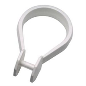 Universal Shower Curtain Hooks - White