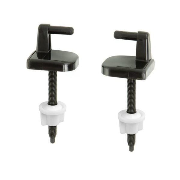 Bemis Replacement Toilet Seat Hinges - Black