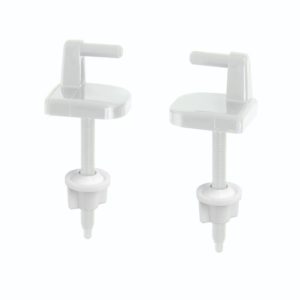 Bemis Replacement Toilet Seat Hinges - White