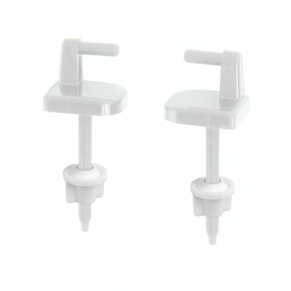 Bemis Replacement Toilet Seat Hinges - White