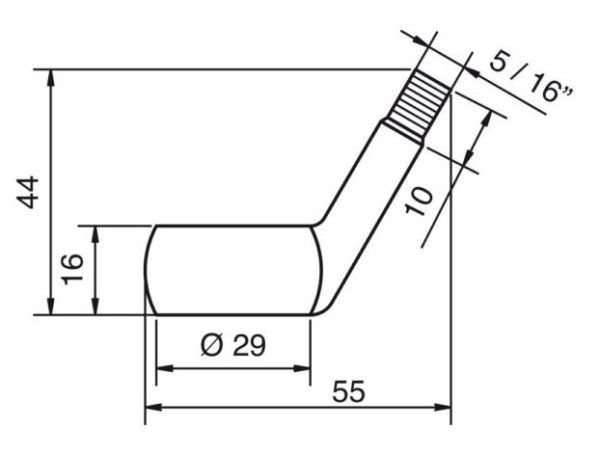 Replacement Shower Bracket Swivel Arm - Image 2
