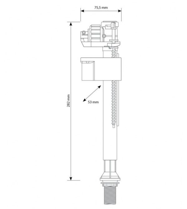 SIAMP 99B Bottom Entry Fill Valve - Image 2