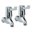 Lever Action Wall Bib Taps (Pair)