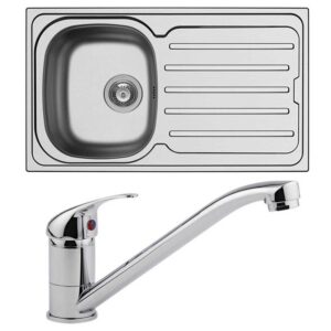Arley 86 x 50 Kitchen Sink & Tap Pack