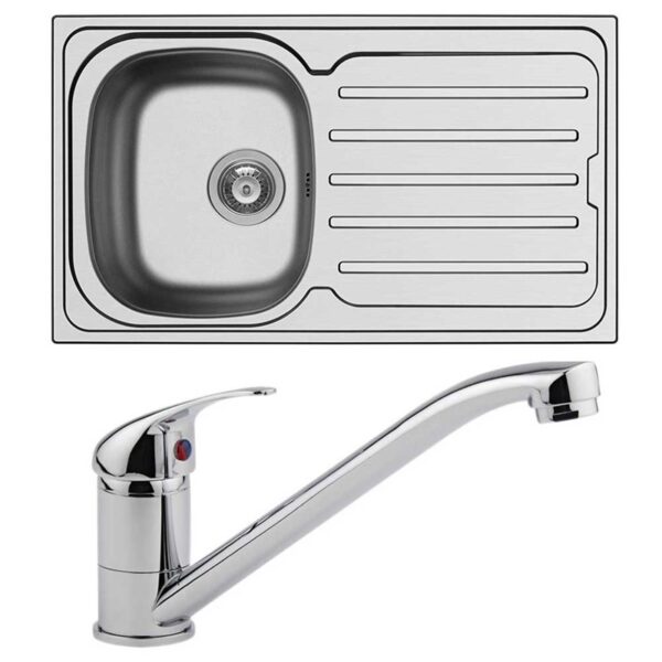 Arley 86 x 50 Kitchen Sink & Tap Pack
