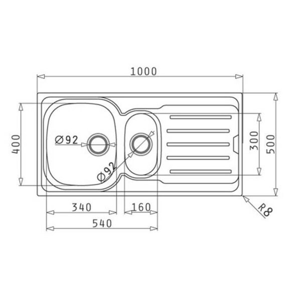 Arley 100 x 50 Kitchen Sink & Tap Pack - Image 2
