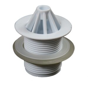 Wirquin White Plastic Urinal Waste