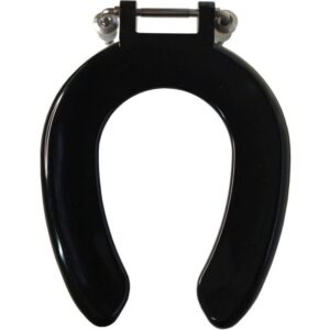 Crescent 'Gap Front' Junior Toilet Seat - Black