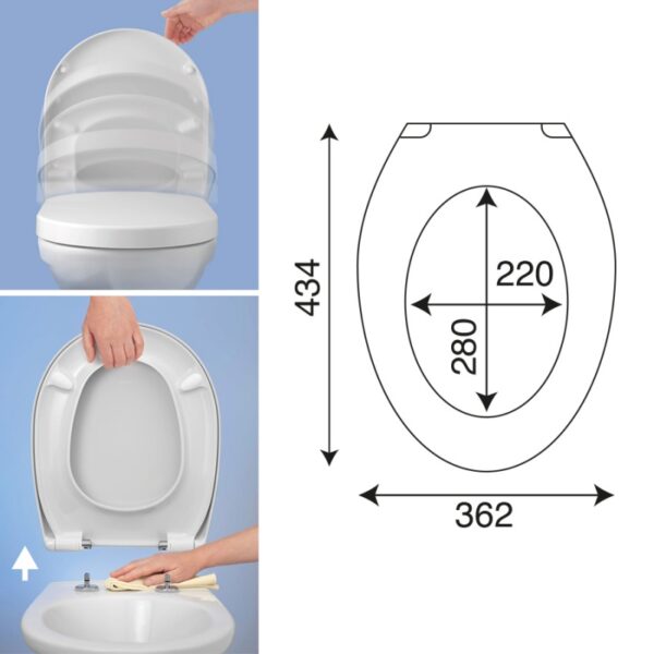 Taurus Valet Toilet Seat - Soft Close Hinges - Image 2