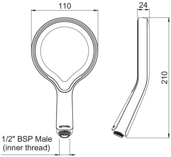 Methven Aio Luxury Halo Shower Handset - Image 2