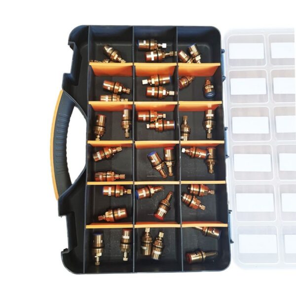 Plumbers Professional Repair Valve Tap Case - 18pcs x 1/2" BSP Valves - Image 2