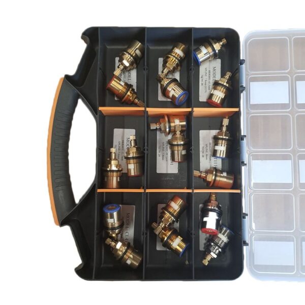 Plumbers Professional Repair Valve Tap Case - 9pcs x 3/4" BSP Valves - Image 2
