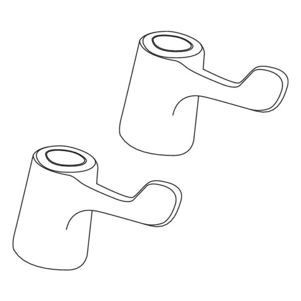 Deva 3" Wrist Levers - For Taps With 20 Teeth Valves - Image 2