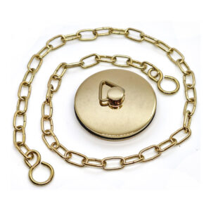Replacement Gold Bath Plug & Chain Set