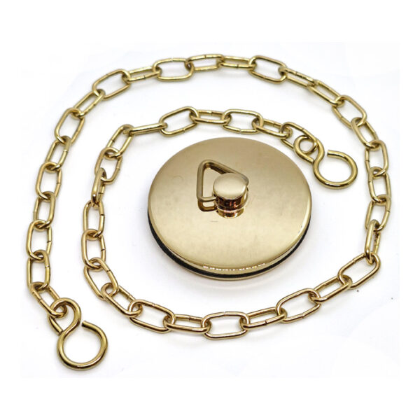 Replacement Gold Bath Plug & Chain Set