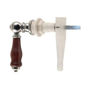 Traditional Wood Handle Cistern Lever - Mahogany