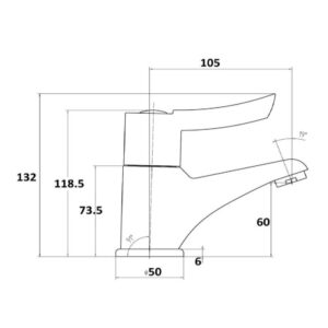 Alternative view of Contract Sequential Basin Mixer Tap